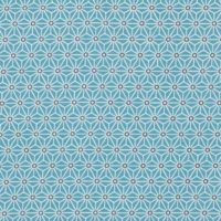 Tissu coton imprimé Saki bleu (Réf. 122536)