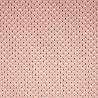 Tissu coton imprimé éventail rose/doré (Réf. 75854))