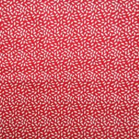 Tissu coton imprimé Stili rouge (Réf. 6716)
