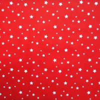 Tissu coton imprimé Zétoile rouge (Réf. 55059)