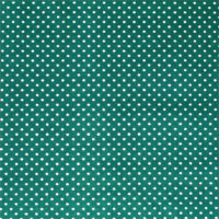 Tissu coton imprimé Piselli vert canard (Réf. 63898)