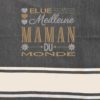 fouta ou serviette de plage brodée et personnalisée Elue meilleure Maman du monde