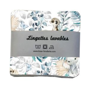 J&F Lingettes lavables SAVANE Bleu