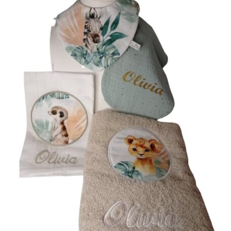 coffret de naissance personnalisé pour la petite Olivia