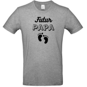Bébé va arriver et vous avez envie d'annoncer votre grossesse de manière originale ? Découvrez la sélection de t-shirts personnalisables "Futur Papa"